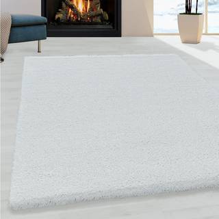 Fluffy tæppe - Hvid - 140X200 cm