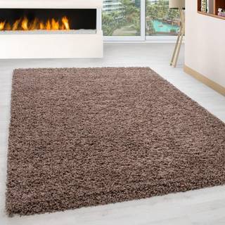 Life Shaggy Tæppeløber Ensfarvet - Mokka - 60x110 (Løber)