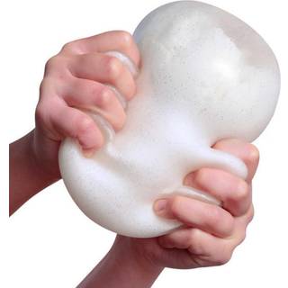 Klemmebold Snow med glimmer - Ø 11 cm.