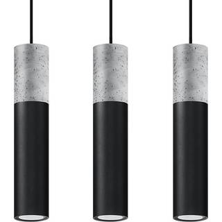 Hængende lampe BORGIO 3L sort