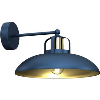 Væglampe Felix, blå/guld
