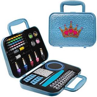 Toysical Nail Art Kit til piger - piger neglelak s?t til b?rn eller tweens - ikke giftig neglegave - top f?dselsdagsgave i alderen 6 7 8 9 10 11