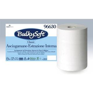 BulkySoft Centerrulle 1-lag P 120 m Hvid Classic Ø12,5 H20 cm 12 rl (96630)