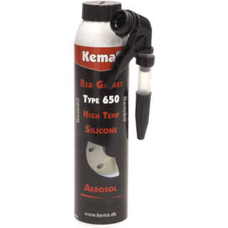 Kema RTV Gasket Red 650 silikonegummi stærk industri. 200ml