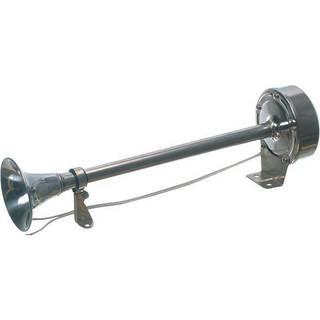 Signalhorn båd / trompethorn 12 V AAA, rustfrit stål, elektromagnetisk, udenpåliggende, 400 mm