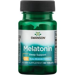 Swanson - 3mg Melatonin med dobbelt frigivelse - 60 Tablets
