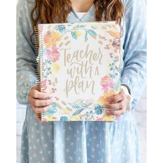 Bloom Daily Planners Ny udateret akademisk ?r L?rerplanl?gger & kalender med frostet beskyttelsesd?kning - 7 periode Lesson Plan Organizer Book (