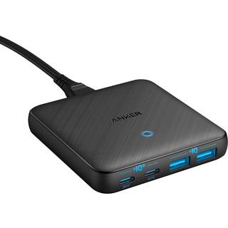 Anker Powerport Atom III 65W Slim Strømforsyningsadapter 2x PD USB-C & 2x USB-A - Sort