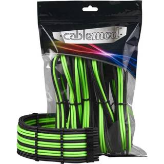 CableMod PRO ModMesh Cable Extension Kit - Sort/Lysegrøn -> Forventet levering: 1-2 hverdage
