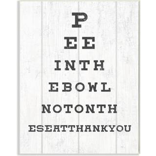Stupell Industries badev?relse ser ?jenkort tisse i sk?ludtrykket v?gkunst 16 x 20 off-white