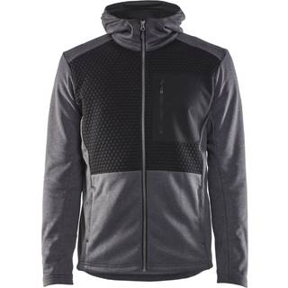 Blåkläder 3540 Hættetrøje Full Zip / Hættetrøje Full Zip - XS - Sortmeleret