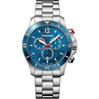 Wenger Seaforce Chronograph Quartz Blue Dial Stainless Steel Bracelet 01.0643.111