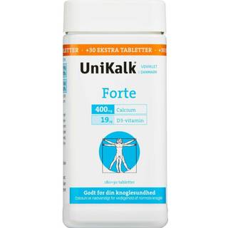 Unikalk Forte Tabletter (180+30 stk.)