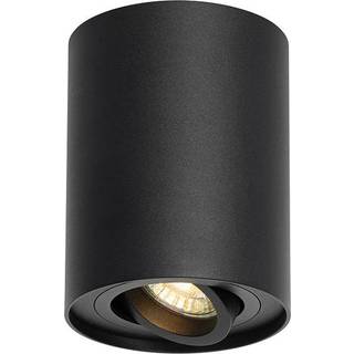 Moderne loftsspot sort drejelig og vippbar - Rondoo up
