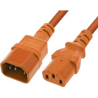 Strømforsyning forlænger kabel - 1.5 m - Orange