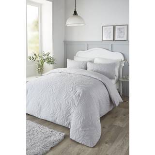 Serene Serene Silver Luana quilted Duvet Cover Set