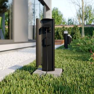 Lucande - Corban Stikdåse Sokkel H40 Graphite