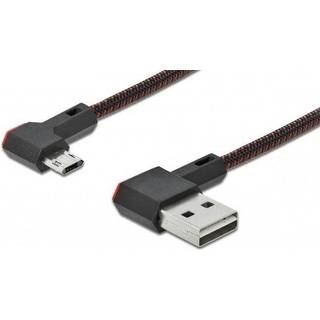 Delock Easy USB-A 2.0 / Micro-B - Højre/venstre vinklet - 1.50 m