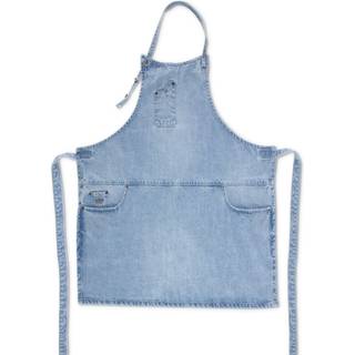 Five Pockets Slim Fit forklæde, washed indigo