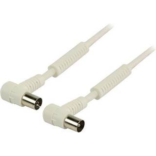 Valueline Antennekabel Hvid 120 dB - 1 Meter