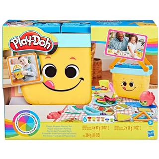 Play Doh Picnic Shapes Startsæt - 6 bokse modellervoks, picnickurv, forme og meget mere