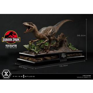 JURASSIC PARK - Velociraptor Attack - Statue '24x23x54cm'
