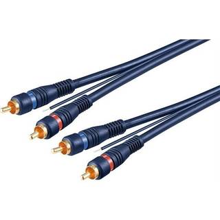 RCA kabel blå 5m