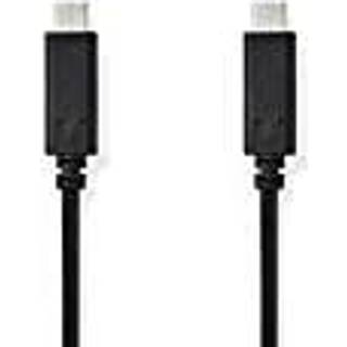 Nedis USB-kabel | USB 3.2 Gen 1 | USB-C™ Han | USB-C™ Han | 60 W | 4K@60Hz | 5 Gbps | Nikkelplateret | 1.00 m | Runde | PVC | Sort | Box
