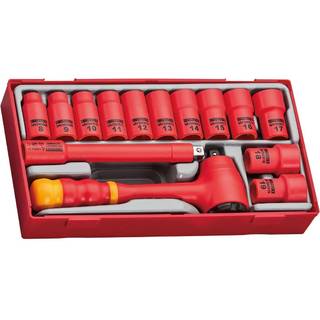 Teng Tools Topsæt med 14 dele og 3/8 tommers drev TTV3814 1000 V