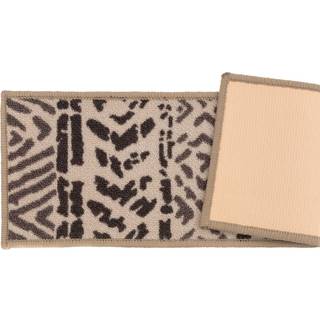 Rugshop Bohemian Design Geometric Nuslip (Non-Skid) trappetrin (S?t p? 4) 8.6 """" X 26 """" Cream/Beige