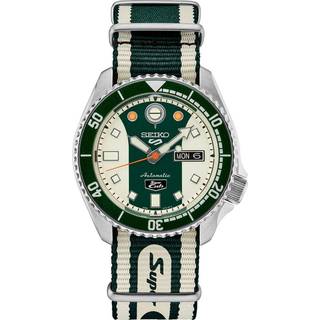 Seiko 5 Sports Honda Super Cub Automatic Multicoloured Dial Fabric NATO Strap Men's Watch SRPJ49K1