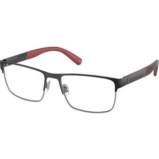 Polo Ralph Lauren Mand PH1215 9003 Optiske stel Metal Sort Transparent Firkantet Normal