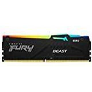 Kingston FURY Beast RGB DDR5-5600 - 8GB - CL36 - Single Channel (1 pcs) - AMD EXPO & Intel XMP - Sort med RGB