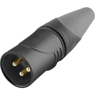 Hicon HI-X3CM-HD-B XLR-stik Kobling, lige Poltal: 3