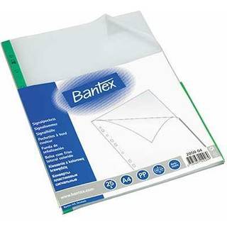 Bantex Signallomme 0,08 mm, 25 stk pakning, tynd model Grøn