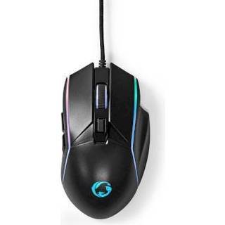 Nedis Gaming Mouse, kablet, LED - Sort