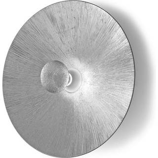 Kolarz Moon væglampe, sølvfarvet, Ø 62 cm, metal/glas