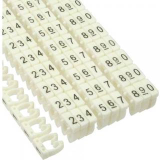Kabelmarkering - 4 mm - Nr. 0-9 - 100 stk