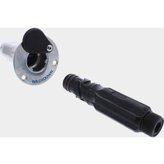 Dæksgennemføring til spuleslange Jabsco 31911-0007, G 1/2" (BSP) hun til G 3/4" BSP han