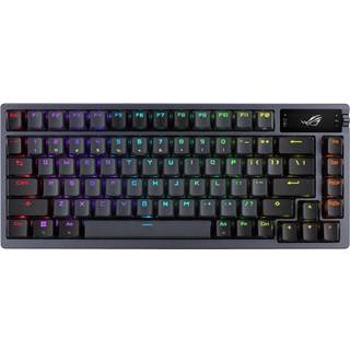 ASUS ROG Azoth 75% Wireless DIY Custom RGB - Gaming Tastatur - Uden Numpad - Nordisk - Sort