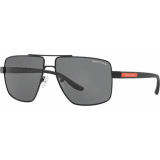 Armani Exchange AX2037S Polarized 600081 60 Solbriller Mænd Black - Matte Black - 60mm
