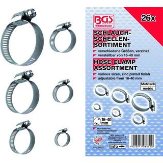 BGS Spændebåndsortiment. 16-40mm. 26dele (8055)