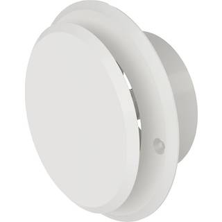 Flexit 02200 Tallerkenventil Hvid, rund med ramme, 5-pak 102 mm