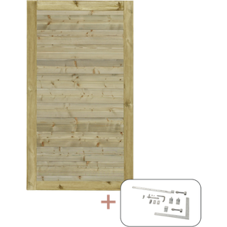 Plus PLUS Plank Enkeltlåge  inkl. beslag - 100x163 cm vendbar - 177640-1