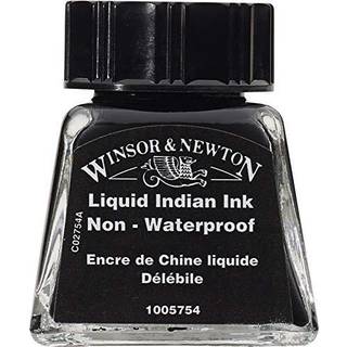 Winsor & Newton tegning bl?k 14 ml flaske flydende indisk bl?k