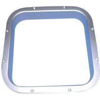 Inderramme / trimkit til bådluger, aluminium, 325 x 185 mm, passer Gebo Skylight Standard