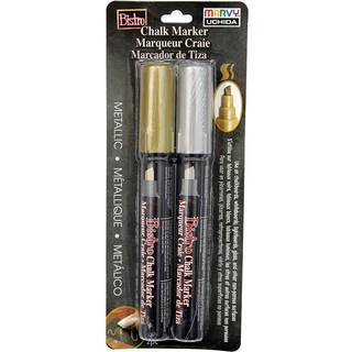 Uchida of America Corp. Bistro Marker Set Gold/Silvr US: One Size Metallics - Gold & Silver