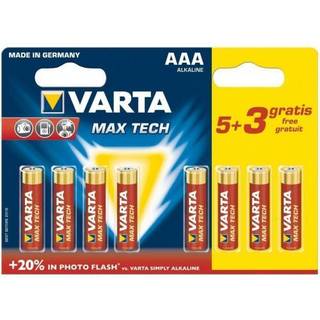 AAA / LR03 Varta Max Power Longlife batteri (8stk)