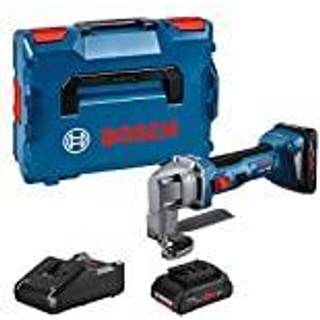 Bosch Professional GSC 18V-16 E Pladesaks med 2 stk. 4,0Ah batterier og lader