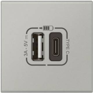 Legrand Mosaic usb-link lader a+c 3.0a 2m alu